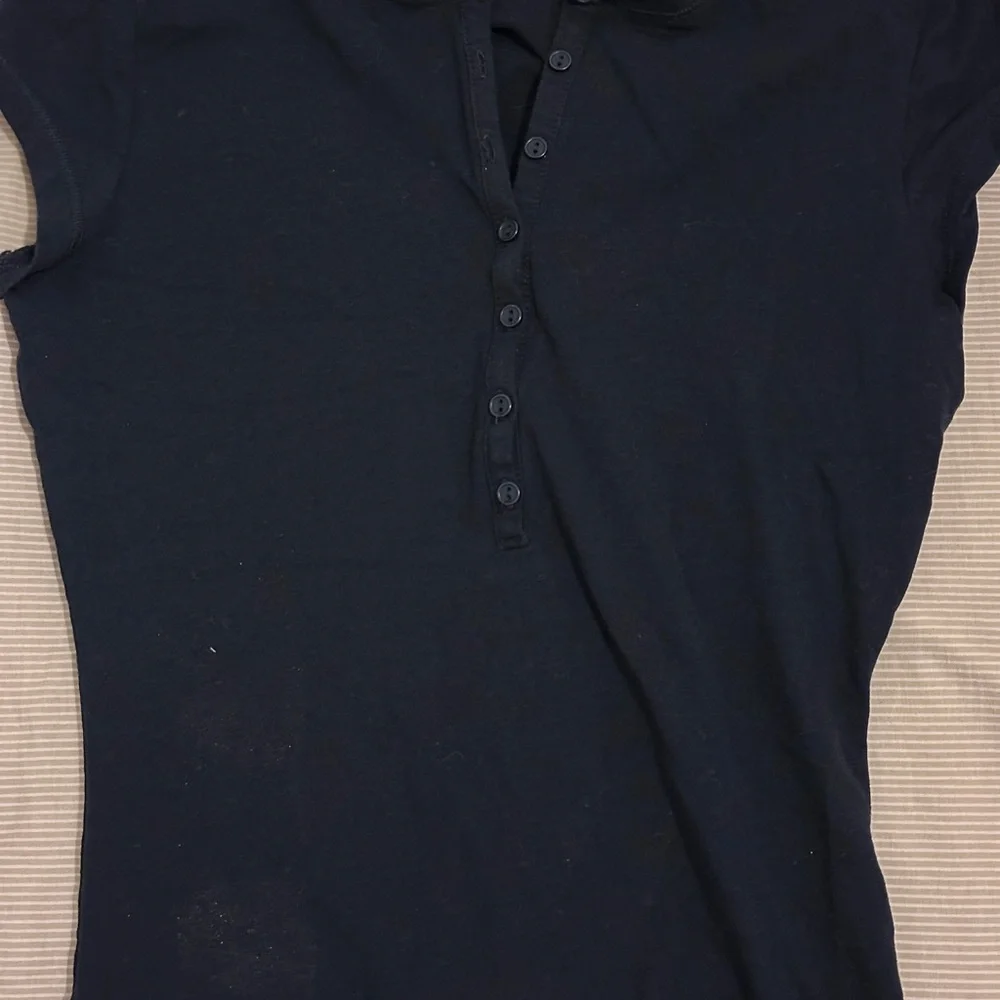 Garage Black Button-Up Top - Picture 2 of 2